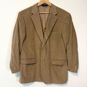 Haspel Men’s Camel Corduroy Blazer Sport Coat Size 44R